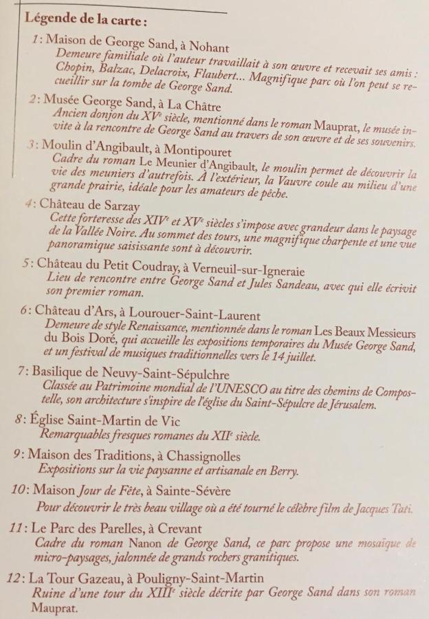 Gite Les Tazons - Pays De George Sand Montipouret Eksteriør billede